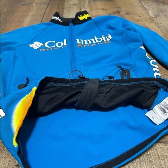 Columbia Omni-Shade Size S Blue Highroad Full Zip Cycling jacket - Picture 12 of 15